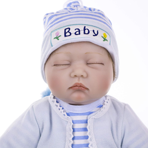 عروسک نوزاد پسر خوابیده 56 سانتی مدل ADSE Sleeping Baby Reborn Dolls ZY605724_اسباب بازی